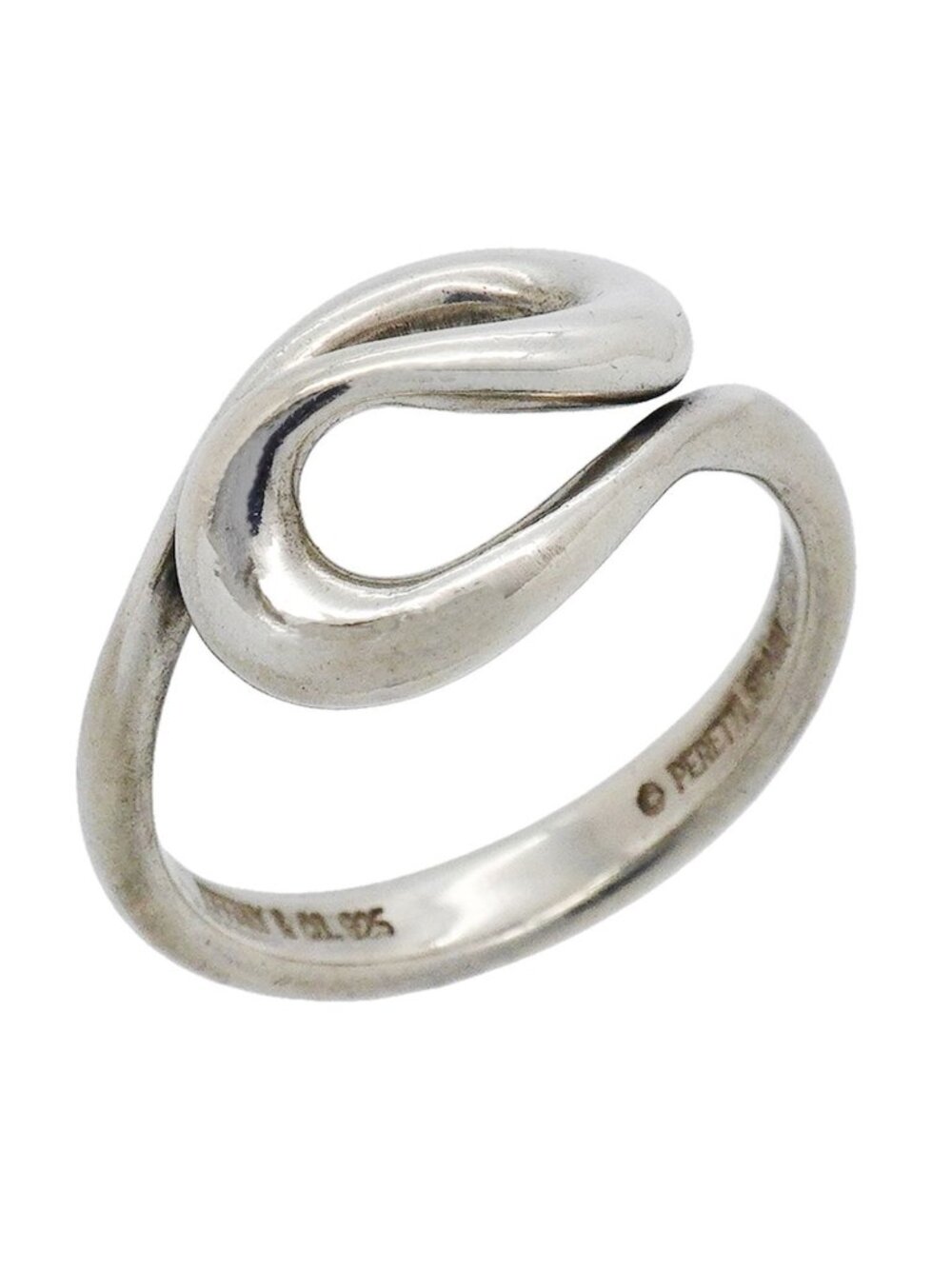 Tiffany & Co Ring Open Wave 925 Sterling Silver
